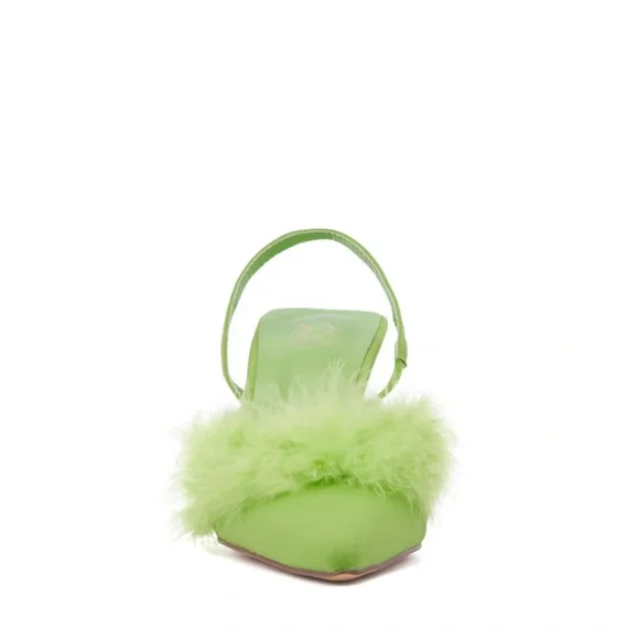 ny&c Feather-Embellished Slingback Heel - Picture 3 of 3